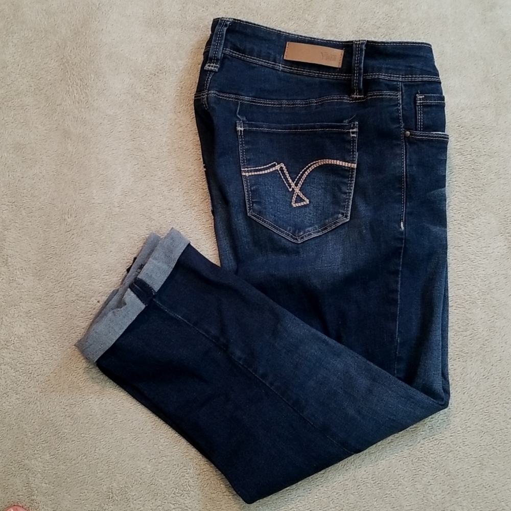 Cropped skinny jeans